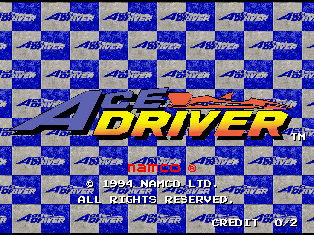 Ace Driver (Rev. AD2, World) Title Screen